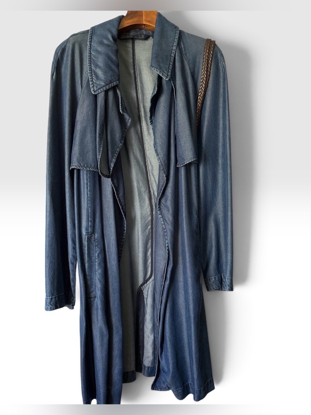 Zara Dark Blue Trench Coat